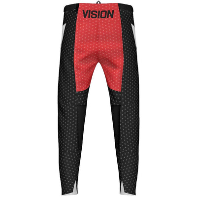 Vision MX Black and Red  MX Pants