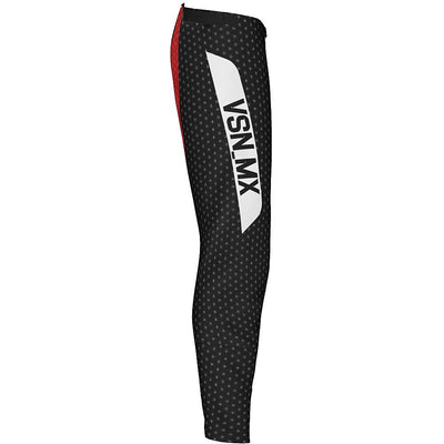 Vision MX Black and Red  MX Pants