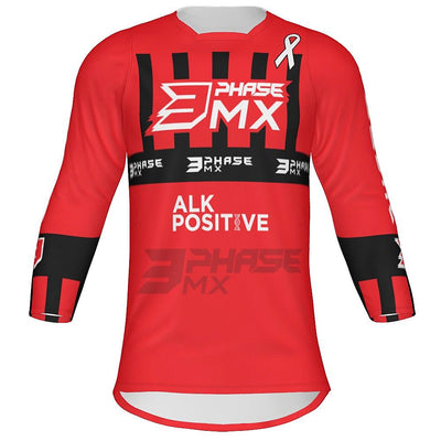 3 Phase MX  Adult 3-Quarter Sleeve Jersey - Ignition