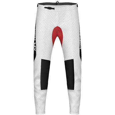 Vision MX White and Red Mx Pants