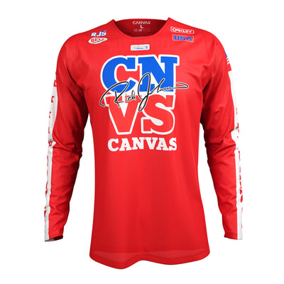 Label Series 5 - Rick Johnson Collectible Jersey - Red – front view