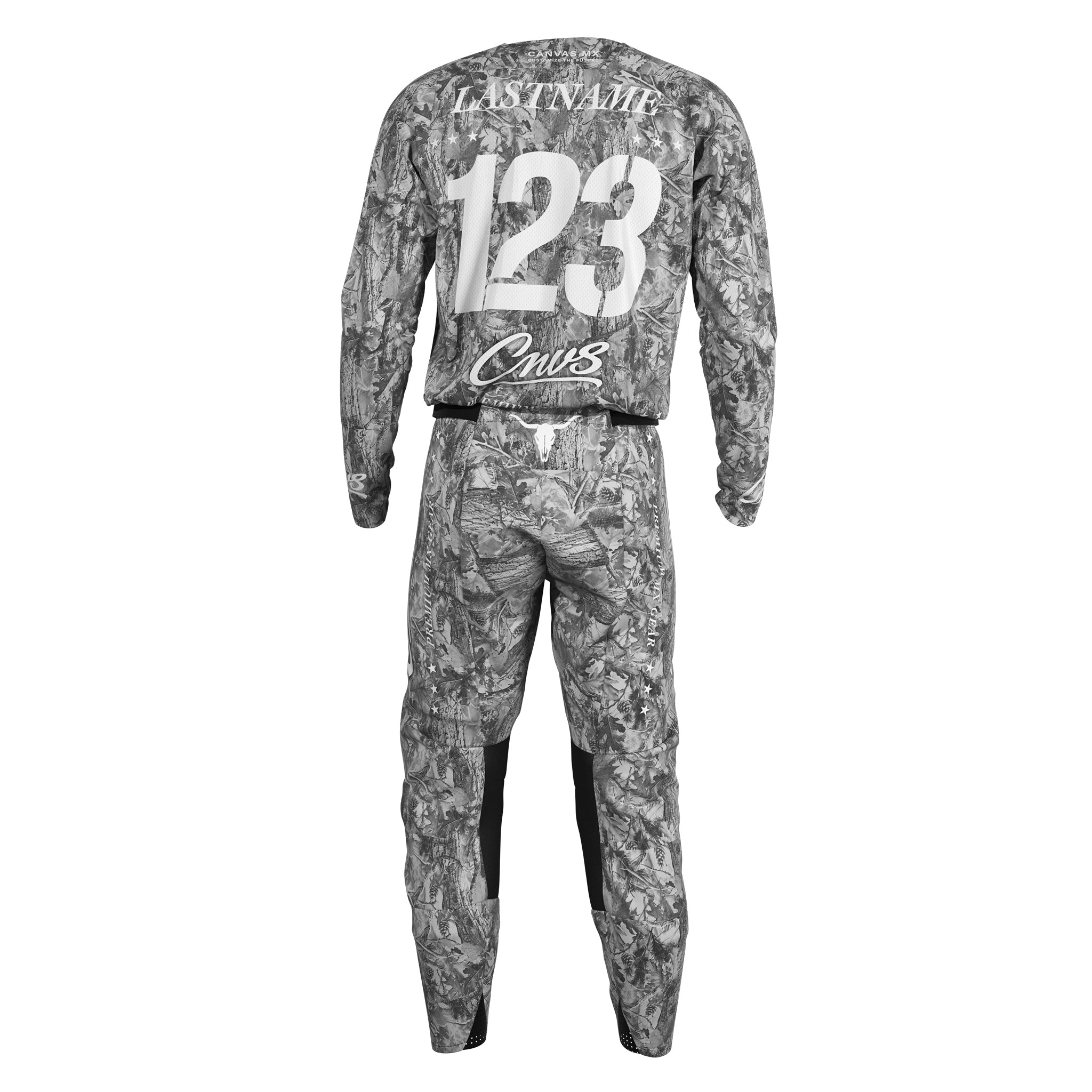 Woodland Camo Grey Custom MX Gear