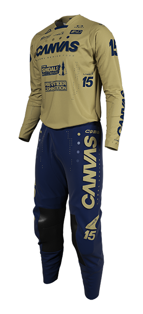 Label Series 4 - Navy - Custom MX Gear – rider action view
