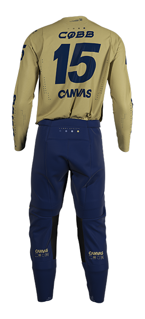 Label Series 4 - Navy - Custom MX Gear – back view