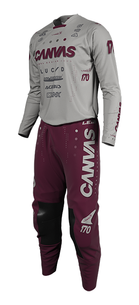 Label Series 4 - Wine - Custom MX Gear – rider action view