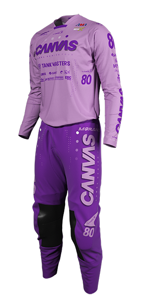 Label Series 4 - Purple - Custom MX Gear – rider action view