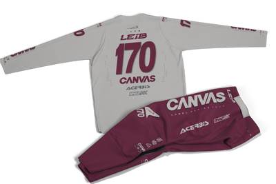 Label Series 4 - Wine - Custom MX Gear – rider action view