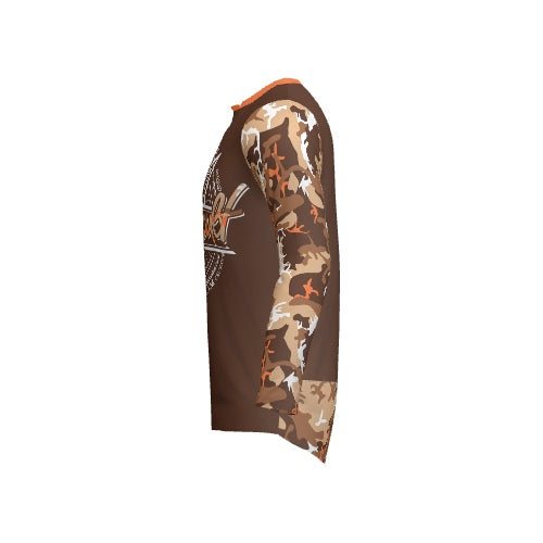 BICYCULT Crew Camo Premium Fit Brown Orange