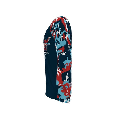 BICYCULT Crew Camo 3/4 Sleeve Red White Blue