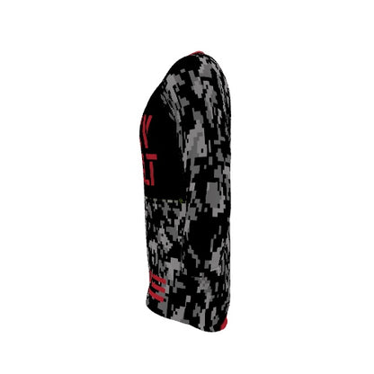 BICYCULT Tactical Division Black-Red 3/4 Sleeve