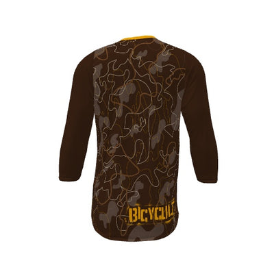 BICYCULT LinedCamo BRWN/Gold 3 Quarter Sleeve