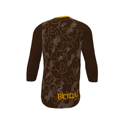 BICYCULT LinedCamo BRWN/Gold 3 Quarter Sleeve