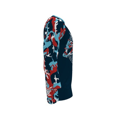 BICYCULT Crew Camo 3/4 Sleeve Red White Blue