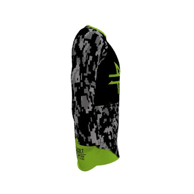 BICYCULT Tactical Division Black-Green 3/4 Sleeve